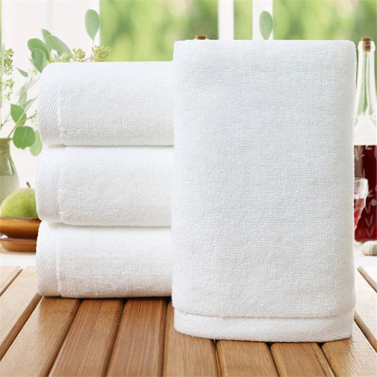 Hotel and Resorts Hand Towel100% Cotton White Washcloth Towels for Hospitality
