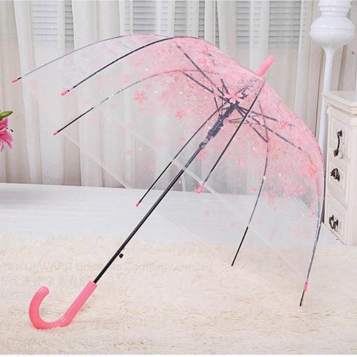 Sakura Umbrella Transparent Umbrella Wholesale Transparent clear Umbrella Dome Transparent