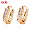 Muslim Jewelry Gold Micro Paved Zircon Ladies Stone Earring