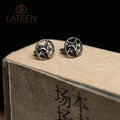 New Arrival Fashionable S925 Sterling Silver Pentagram Goat Silver Star Stud Earrings Jewelry Pentacle Earrings