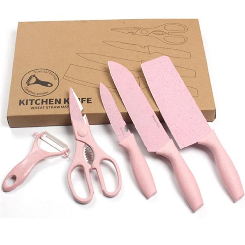 5 Pcs Kitchen Knife Set With Exquisite Gift Box