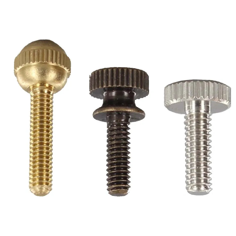 Precision Machined Stainless Steel/Brass Metric/Inch 10-32 & 8-32 Knurled Adjustment Thumb Screw