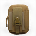 Custom Nylon Molle Belt Small Outdoor Tactical Box Shape National Style Candy Pattern Waterproof Zipper Waist Bag