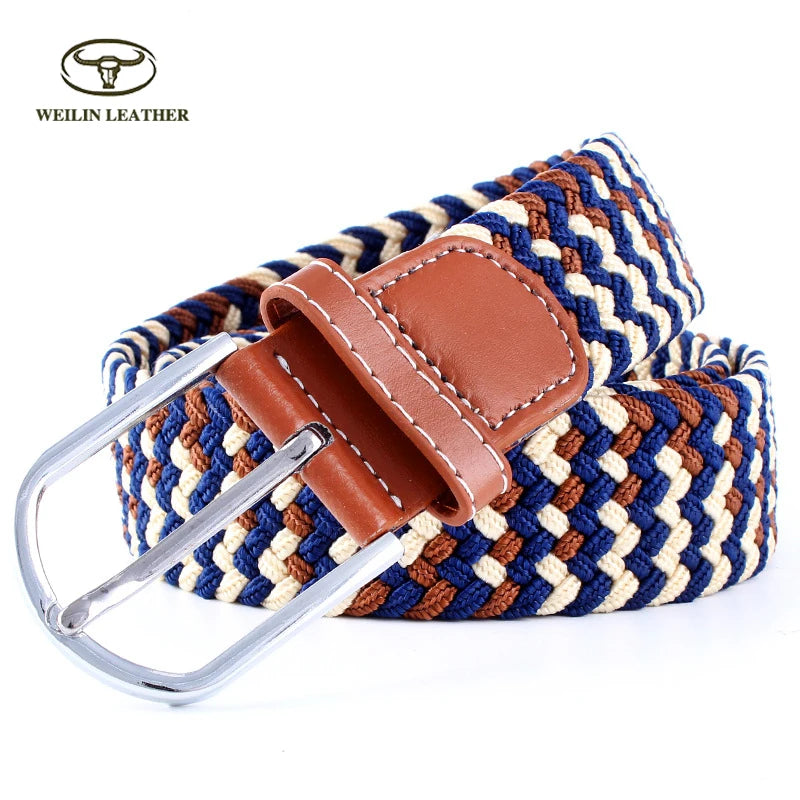 Braided Elastic Mens Belt Braided Elastic Stretch Belt Belt Women Elastic