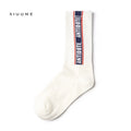 Custom Unisex Crew Winter Knitted Sport Words Design Tube Socks
