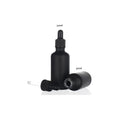 1pcs MOQ Essential Oil Black Frosted Glass Dropper Bottle 30ml