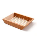 Classical Handmade Eco-Friendly Ship Shape Bamboo Soap Dish Tray-Waterproof Anti-Slip & Durable