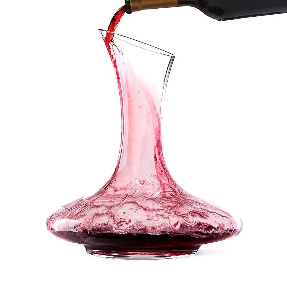 Hand Blown Crystal Glass Grape Wine Decanter for Business Gifts 750ml