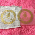 Gold Color Iron on Transfer Labelheat Pressed Transfer Label for Collar