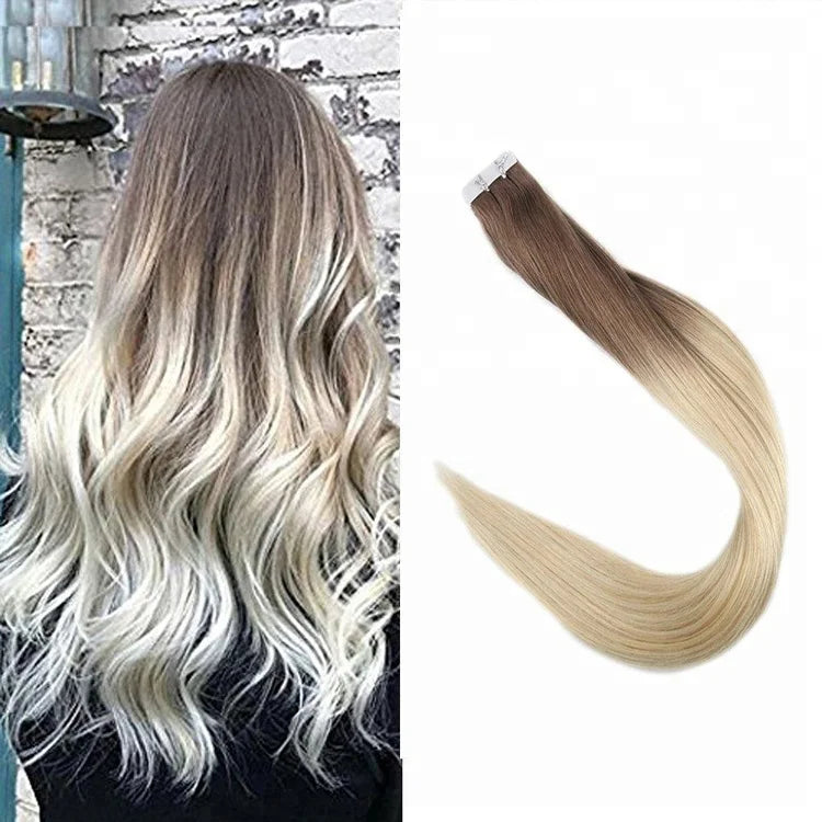 Hair Extensions Super Drawn Double Tape Hair China Brazilian Hair