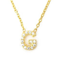 LOZRUNVE 925 Sterling Silver Dainty Mini Initial Letter Necklace 18k Gold Jewelry