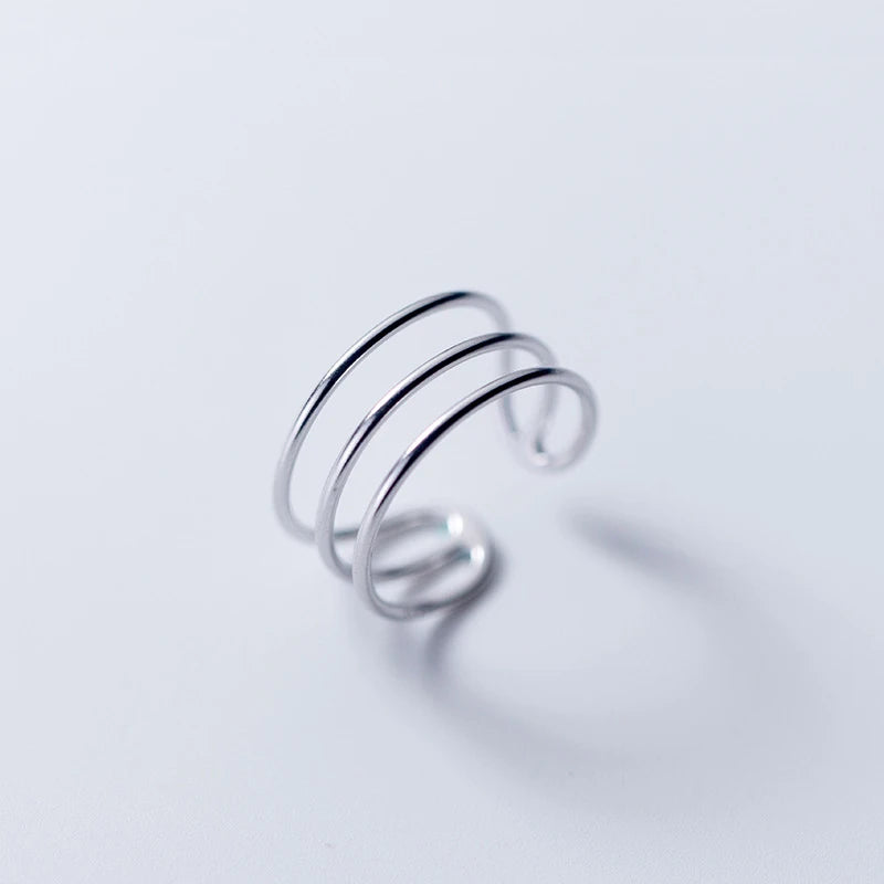 Good Quality Multi Layer 925 Sterling Silver Rings Jewelry