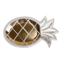 Classical Hot Sell  Disposable 400gsm  Vivid Gold Pineapple Shape  Paper Party  Plates
