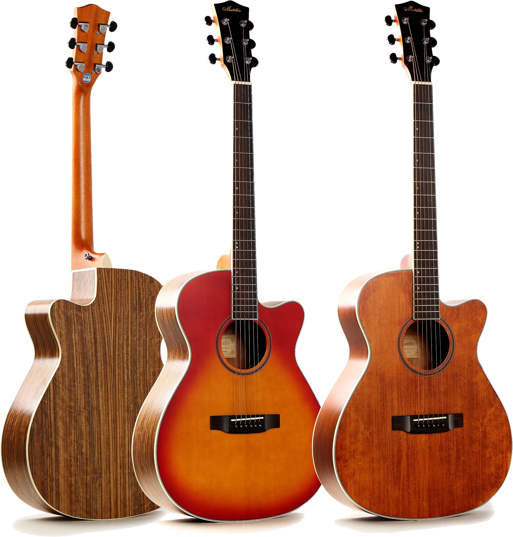 Best Manufacturer Discount 40inch Solid Wood Electric Pickup Semi Acoustic Guitar