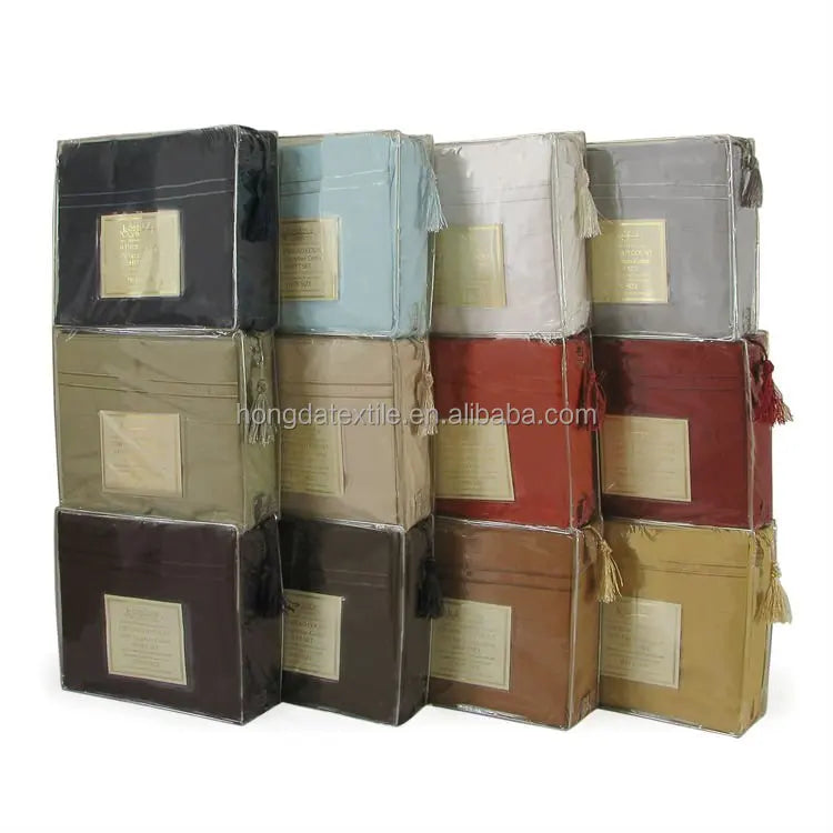 Embroidery Queen Size Egyptian Cotton Bed Sheets