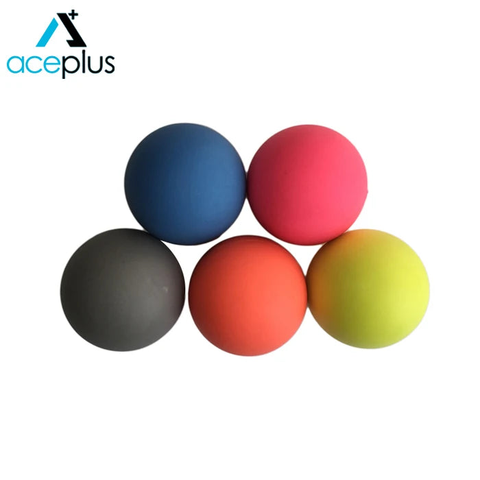 In Stock Black Color Without Logo Rehab Therapy Massage Lacrosse Ball 6.4cm Diameter