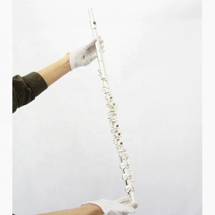 Top Class Professional 925 Full Solid Silver Flute Open Hole Design Musical Instrument Flute