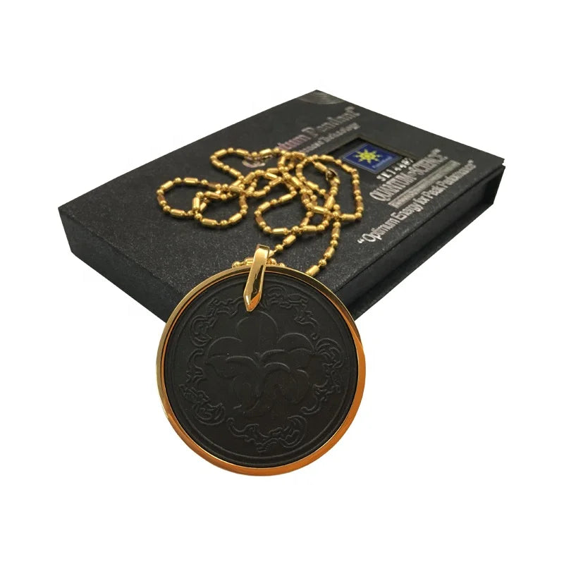 Wholesales Charms Quantum Energy Pendant Yin Yang Pendant Gold Metal Pendant
