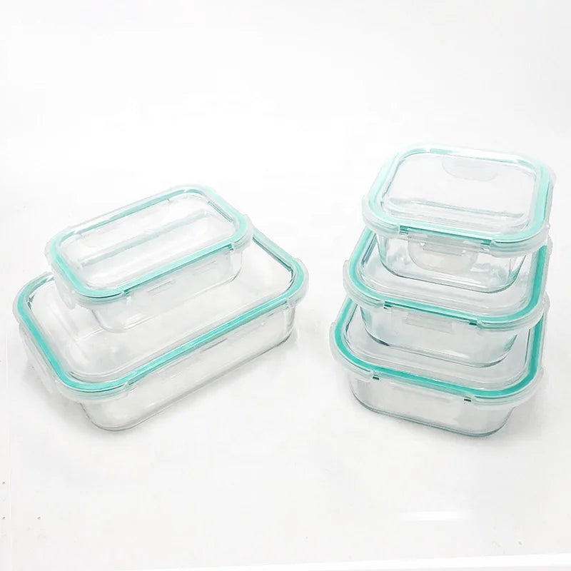 Jinan Jinhui Great On-the-Go and Freezer to Oven Safe Glass Food Containers/Glass Meal Prep Containers