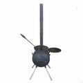 Modern Design Strong Durable Cast Iron Wood Burning Stove Outdoor Camping BBQ With Charcoal Fuel Ready to Ship