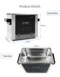 Gt Sonic 3L Electric Clinic Medical Dental Ultrasonic Cleaner 40kHz SUS304 Stainless Steel 100W Power for Surgery Utensils