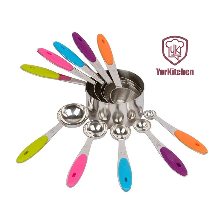 Professional Kitchen Measuring Set Eco-Friendly Stainless Steel Baking Tools Durable Metal Accessories