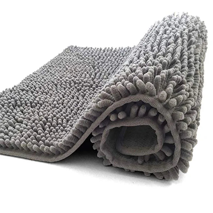 Chenille Bath Mat Custom Non slip Chenille Bath Mat/rugs