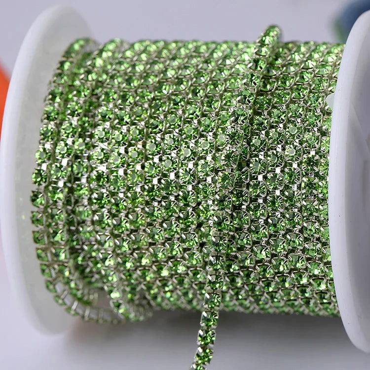 Jewelry Making Suppliers Glass Rhinestone Chaton Cup Chain