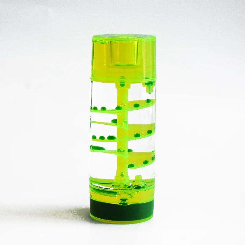 Rotating Drip Liquid Motion Timer Multi Colorful Acrylic Durable Educational Water Oil Timer Contemporary Design Decoration