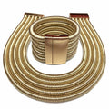 Hot Kim K Collar Necklace Bracelet Jewelry Sets Women Fashion Magnetism Button Multilayer Rope Chokers Bangles Big Jewelry Sets