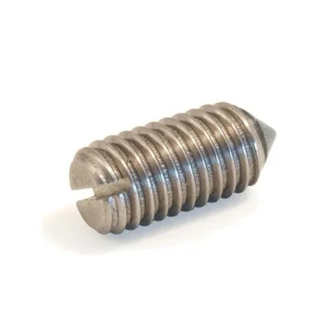 DIN 553 ISO 7434 M2 M3 M4 Slotted Set Grub Screws with Cone Point Aluminium Black Oxide Metric