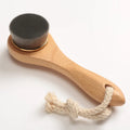 Facial Brush Cleansing Station Private Label Beech Wood Rotating Face Brush Exfoliating All Natural Custom Logo Face Cleanser