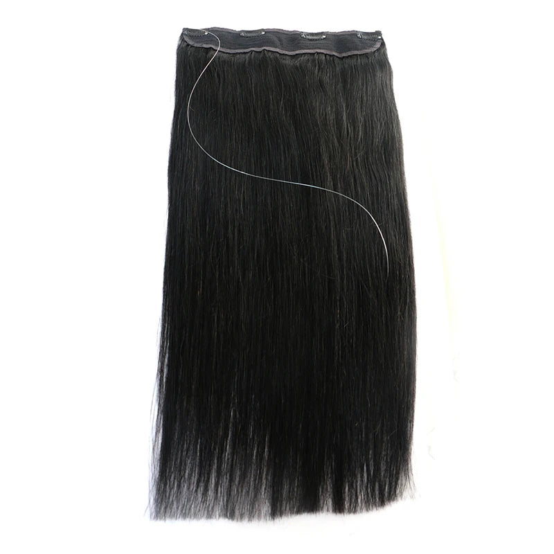 Factory Price Remy Hair Color Customized Wire Hair Extensions for Short Hair