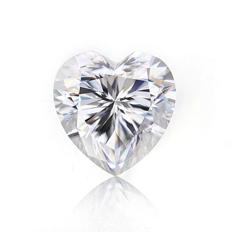 Starsgem Wholesale 1carat Moissanite Diamond 1ct Heart Moissanite for Weeding Rings Jewelry