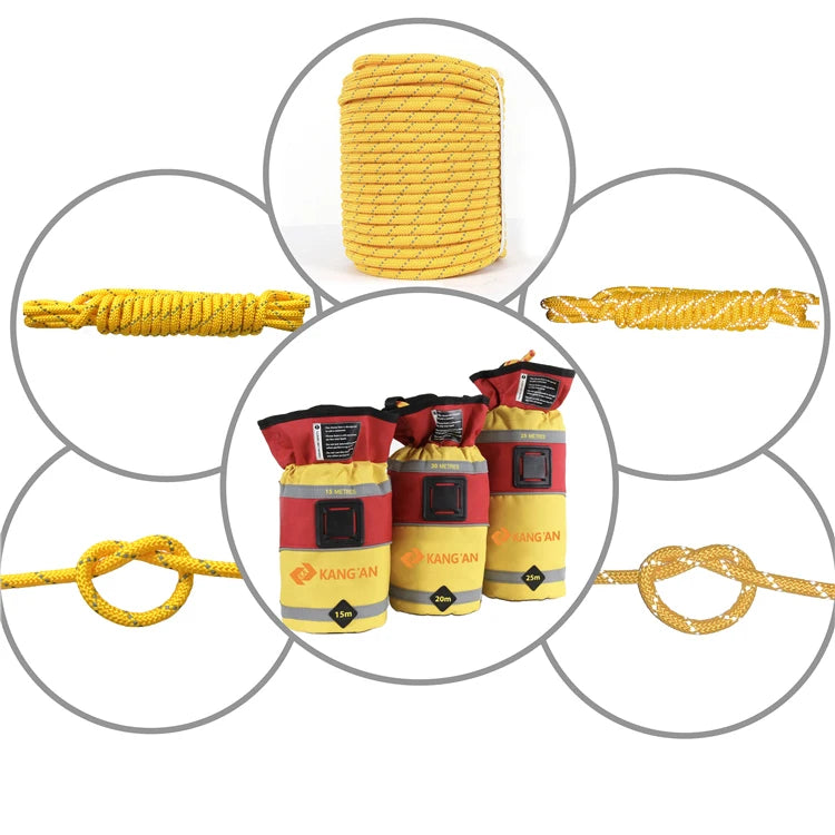 8mm Braided Polypropylene PP Soft High Strength Lightweight Water Rescue Floating Rope
