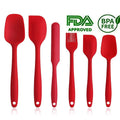 6pcs Food Grade Silicone Kitchenware Utensil Set Kitchen Baking Accessories Cooking Tools Utensil Whisks Silicon Spatula Set