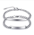 Simple Couple Bracelet Stainless Steel Custom Corrugated Bracelet