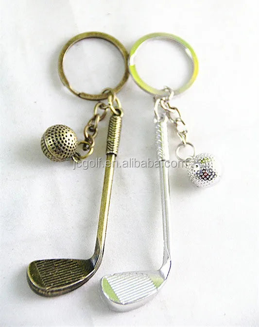 Wholesales Cheap Metal Key Chain Golf Gift