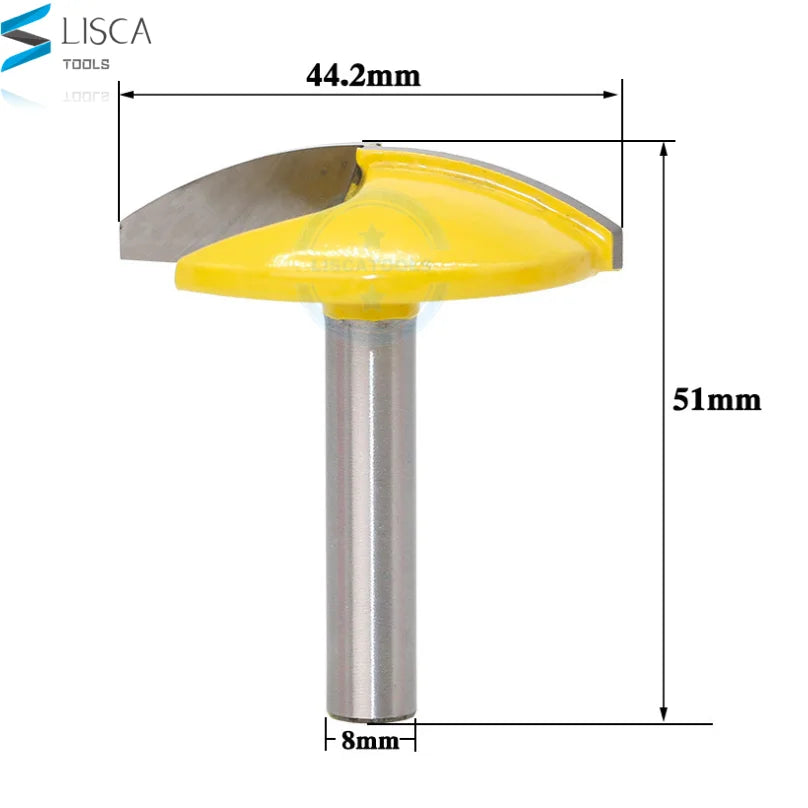L-N123 1PCBowl Router Bit - 1-1/2 Inch Radius - 1-3/4" Wide Door Knife Woodworking Cutter