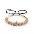 Hot Selling Brass Beaded Jewelry Charm Woven Bracelet Hand Bracelet Men