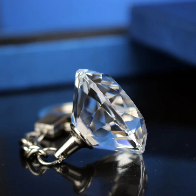 Valentines Gift Diamond Shape Key Chain Crystal Diamond Keychain Wholesales