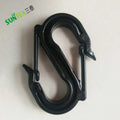 Double S-hooks for Sun Shade Net Cherry Rains Cover Plastic Black Hookstarpaulin Connect Accessories