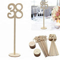 Wedding Party Supplies Tools for Birthday Table Number Wedding Cards Table Restaurant Wooden Table Numbers Stand