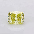 Fancy Yellow Color Canary Yellow Colored Fancy Diamond Color Cushion Crushed Ice Cut Diamond Shape Moissanite Diamond