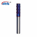 Solid Carbide 6 Flutes Finishing End Mill with TiAlN Coating Precision 0.005-0.01mm ODM/OEM for Copper/Cast Iron/Carbon Steel