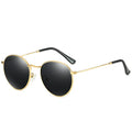 2025 New Classic Retro Round Frame Polarized Sunglasses for Men Women Gold Metal Frame Multicolor Dazzle Sunglasses Fashionable