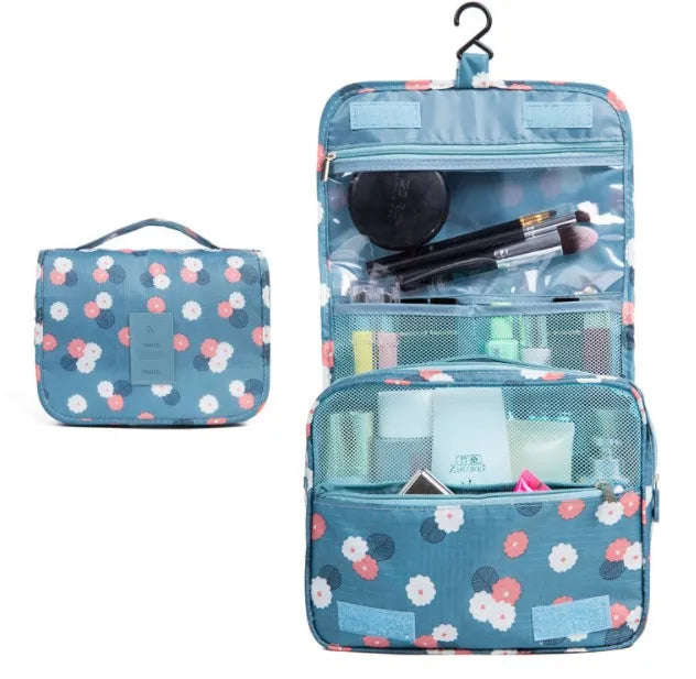 Travel Accessories for Custom logo Travel Toiletry Bag with Hook Fashion Cosmetics Bag Waterproof Makeup Toiletry Bag LOW MOQ
