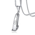 New Barber Gifts Jewelry Men Stainless Steel razor Pendant Necklace