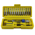 Set of 20pcs Dual Use Hand Screwdriver Bit High Speed Steel Drill Bits Screwdriver Heads Converter Manual Mini Screw Driver Kit