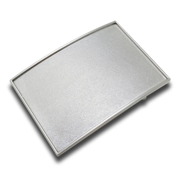 TJB2181-40MM Blank Zinc Alloy Buckles Customizable Logo Western Style Teeth Clip Plate Buckles for Leather Waist Strap & Belt